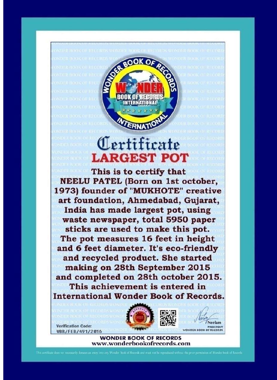 International Wonder Book of Records — Largest Pot