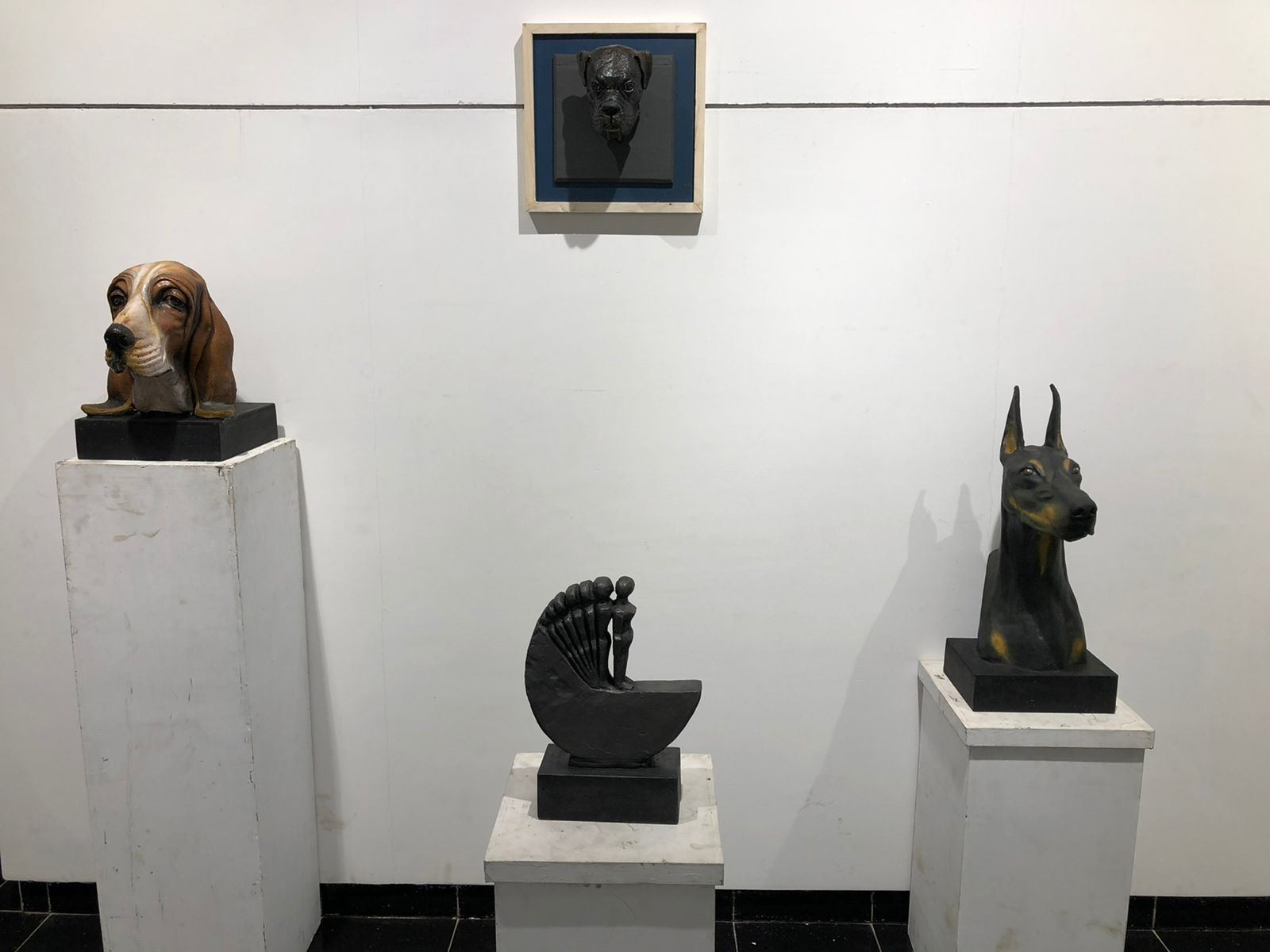 Sculpture in the gallery