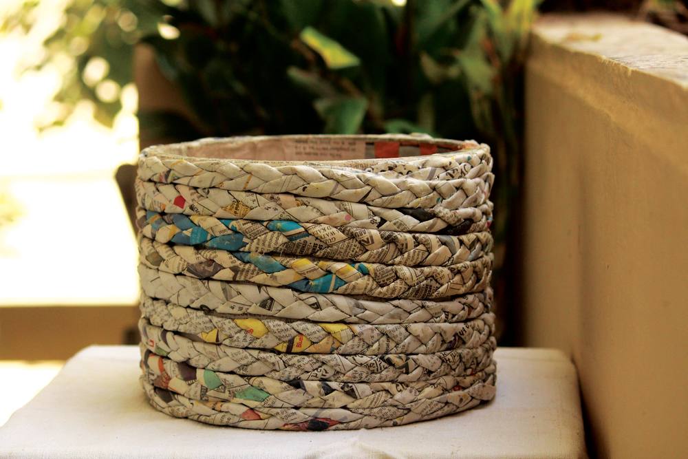 Braided Paper Container