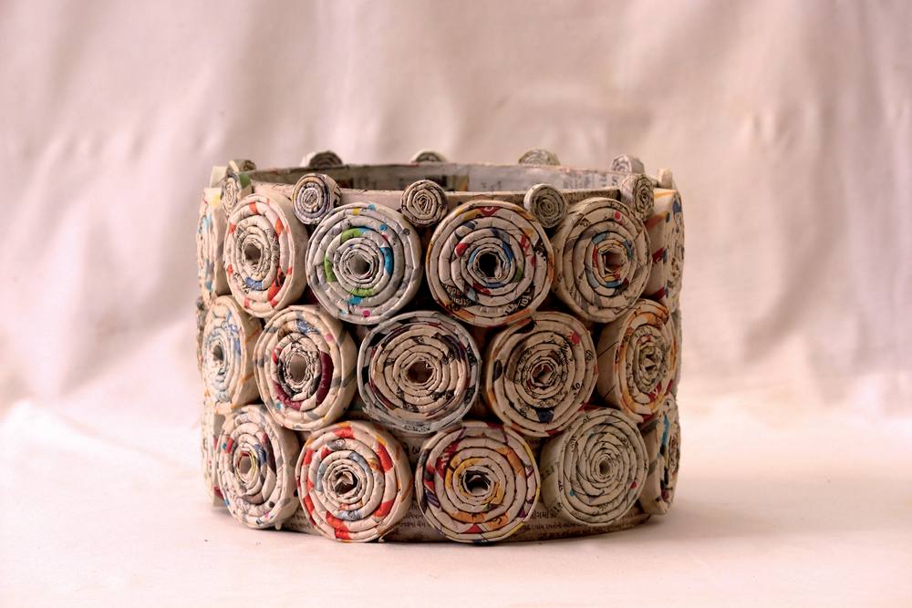 Coiled Paper Basket