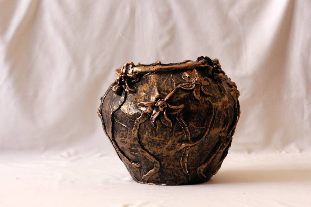 Paper Mache Flower Vase