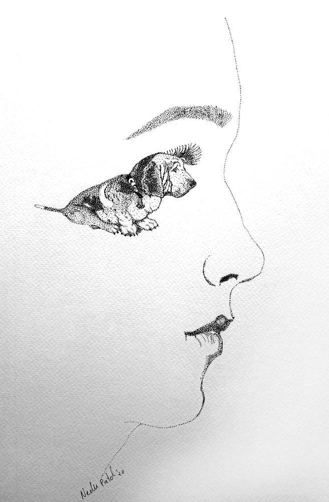 Profile with Pup