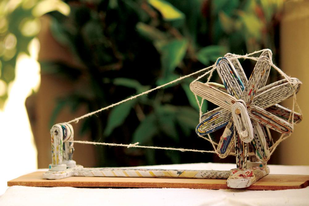 Rolled Paper Charkha