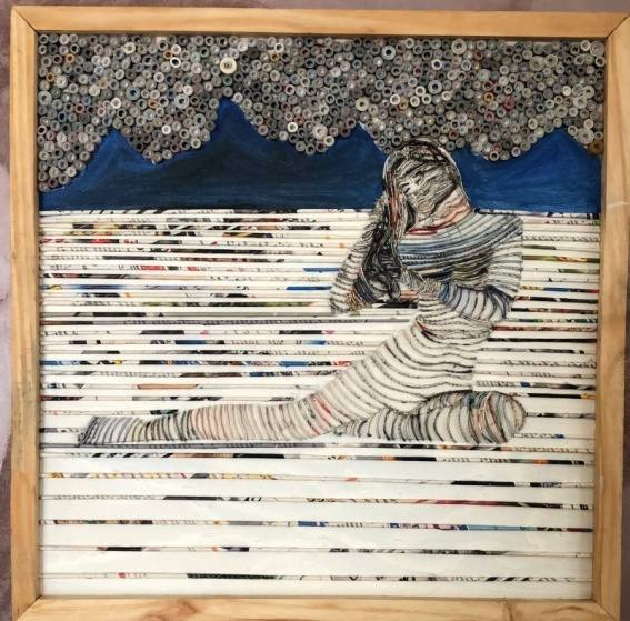 Untitled (Figure and Mountains)