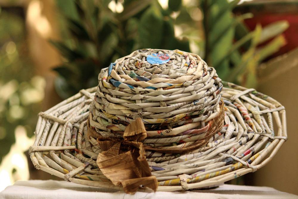 Woven Paper Hat